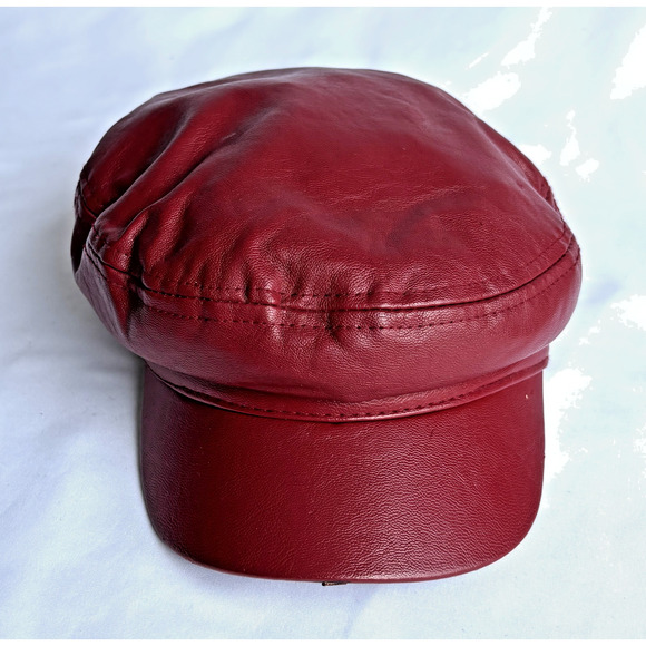 Bershka Accessories Pleather Vegan Cap size Medium - Picture 3 of 6